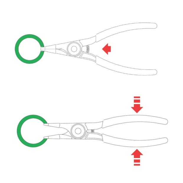 Alicate Para Anéis Ponta Chata 7