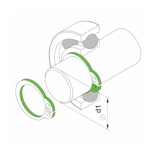 Alicate para Anel Externo Curvo 12