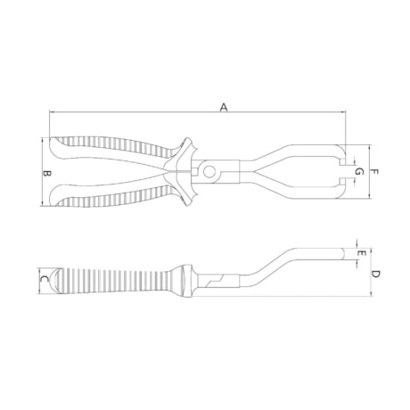 Alicate Para Conector do Filtro de Combustível 9'