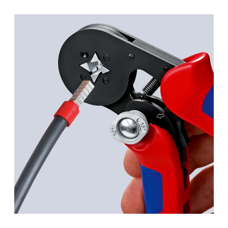 Alicate Prensa Terminal 0,08 a 10mm Autoajustável 97 53 04 KNIPEX