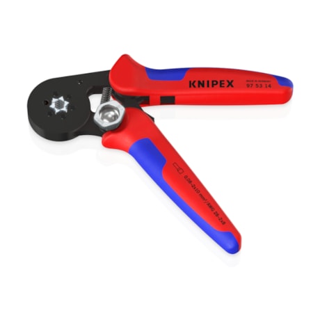 Alicate Prensa Terminal Autoajustável de Catraca 0.08 a 10mm 97 53 14 KNIPEX