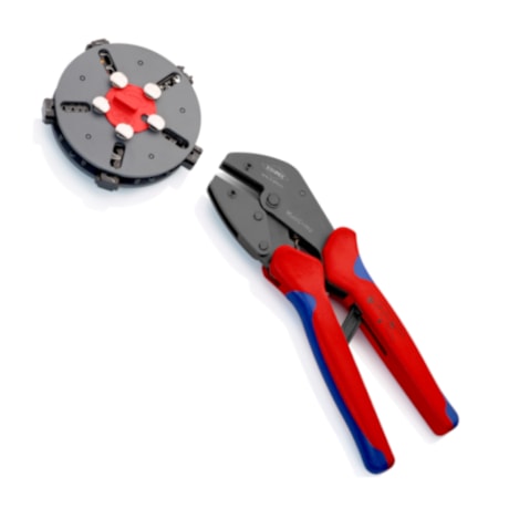 Alicate Prensa Terminal Carregador Intercambiável 0.25 a 25mm 97 33 02 MultiCrimp KNIPEX