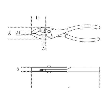 Alicate Regulável Inox 8