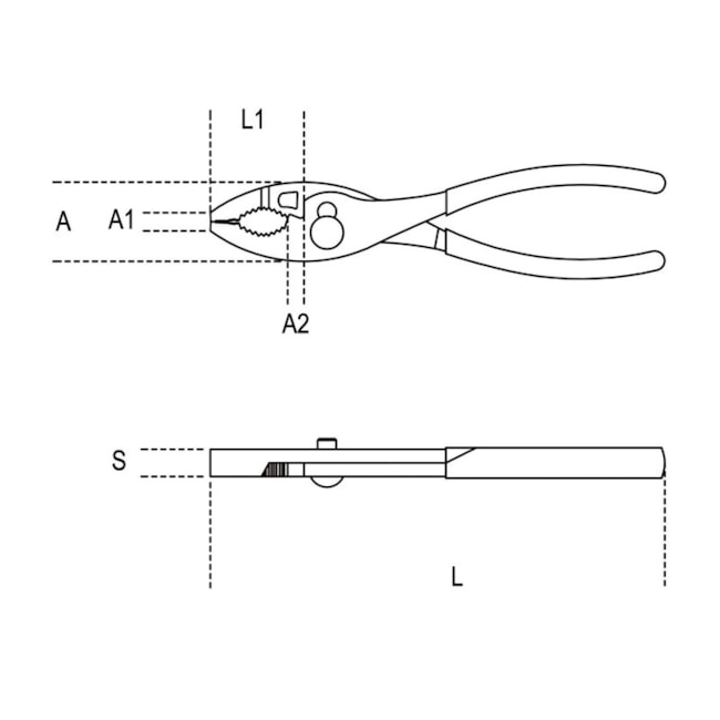 Alicate Regulável Inox 8
