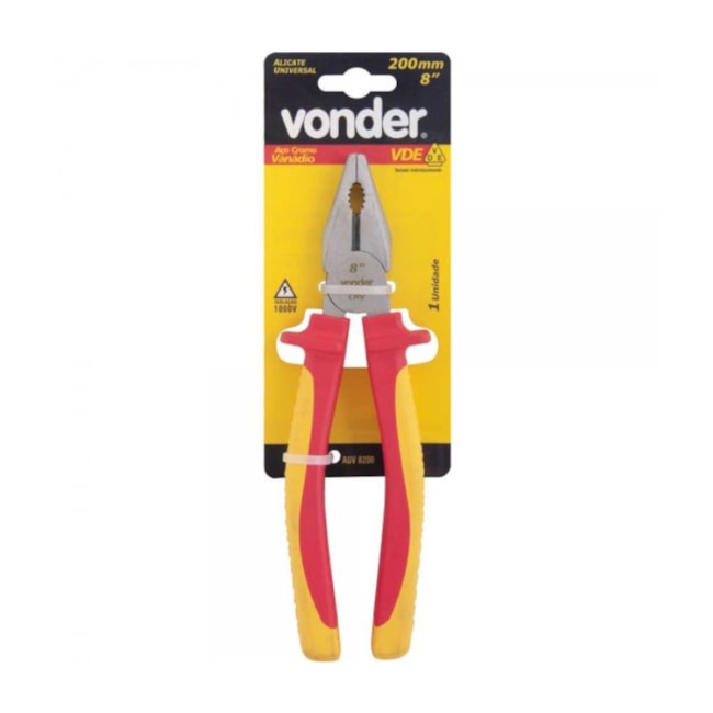 Alicate Universal 200mm Isolado 1000V VDE 3626082000 VONDER-46b01298-4eab-4f7c-8556-fba5819185d9