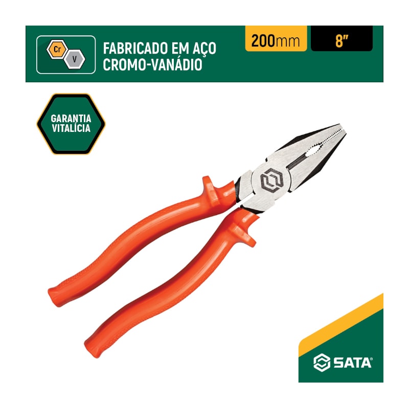 Alicate Universal Isolado 8