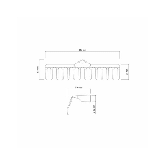 Ancinho Curvo Pesado com 14 Dentes em Aço sem Cabo 77100144 TRAMONTINA-4bf17846-bb1d-4a9a-ba76-32d7c4aaac9b