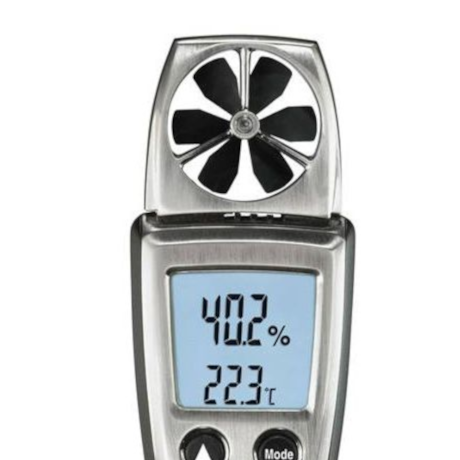 Anemômetro de Molinete Portátil com Hélice -10 a +50 °C 410-2 TESTO