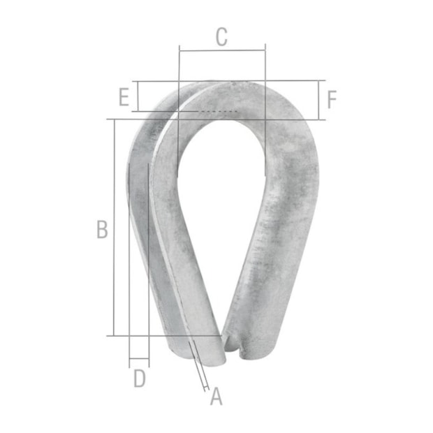 Anilha para Cabo de Aço 1/8