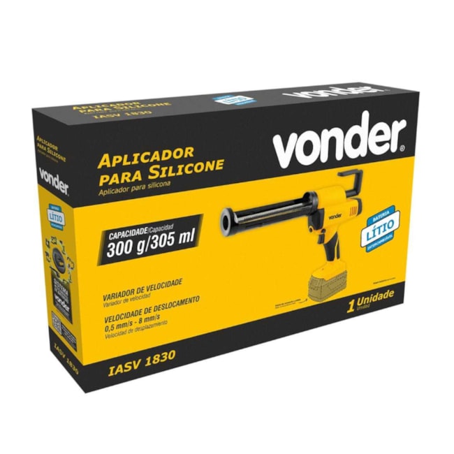 Aplicador para Silicone S/Bateria e Carregador IASV 1830 6004183000 VONDER-86c0027a-d2a8-4228-9387-db51a5b69329