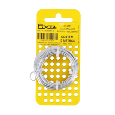 Arame Galvanizado 10 Metros Bitola 18 ARG/12 FIXTIL-fd6f1ac6-9dd8-42da-92da-33b6aec509eb