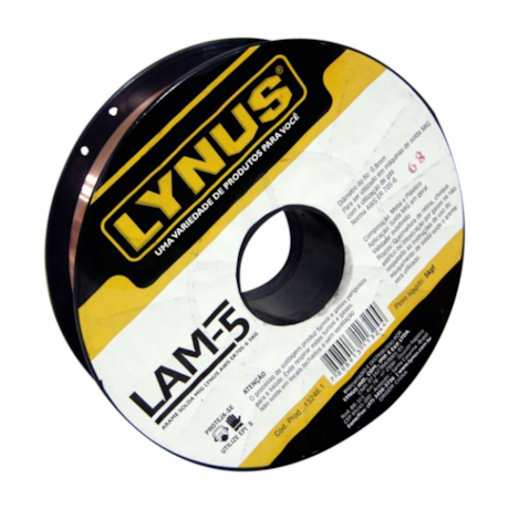 Arame Mig Sólido 0.8mm 5kg ER70S-6 LAM-5 LYNUS-156bd128-cf42-4f3f-a92a-5080751b8e93