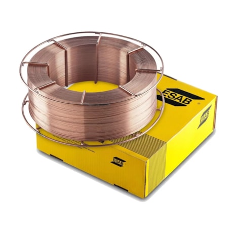 Arame MIG Sólido 1,00mm com 18Kg Aço ER70S-6  OK AUTROD 12.51 ESAB
