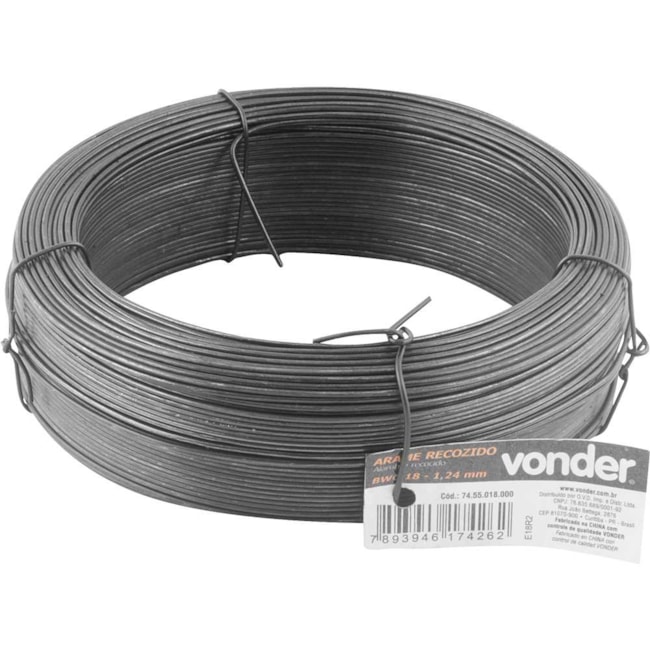 Arame Recozido BWG 18 - 1.24mm o Quilo 7455018000 VONDER-7e3c6bd3-d37e-41c1-aa5c-d8d2dce8da09