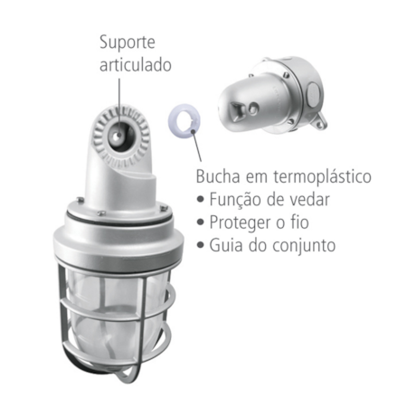 Arandela Articular Blindada 100W E27 56152/011 TRAMONTINA ELETRIK-7ab0cec7-de95-4691-9fdc-dc5eb27fbd7c