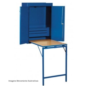 Armário com 2 Portas 3 Gavetas e 1 Bancada com 37 Peças 1402GM GEDORE