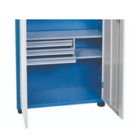 Armário Compacto para Ferramentas com 2 Portas 3 Prateleiras e 3 Gavetas AM-75 MARCON-cdffec38-9a84-4dad-9369-4078879593bb