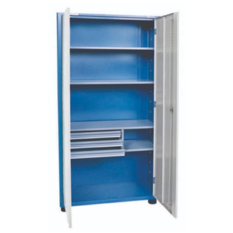 Armário Compacto para Ferramentas com 2 Portas 3 Prateleiras e 3 Gavetas AM-75 MARCON-42767c36-9081-42ba-8c7f-c4e723e13db8