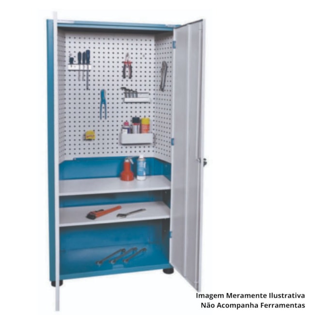 Armário Compacto para Ferramentas com 2 Portas e 2 Prateleiras AM-73 MARCON-927de099-2836-438c-bf53-d5005fde8788