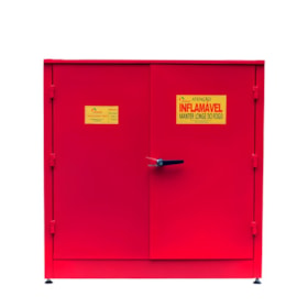 Armário Corta Fogo Gabinete 1000X1000X450MM Vermelho Inflamáveis 690502009 REDENTOR
