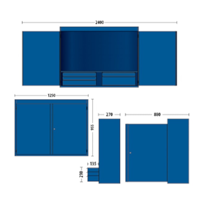 Armário para Ferramentas 3 Gavetas 1 Prateleira 1401L GEDORE-ae188c65-28b7-48a1-8be3-a878ddaf1de4