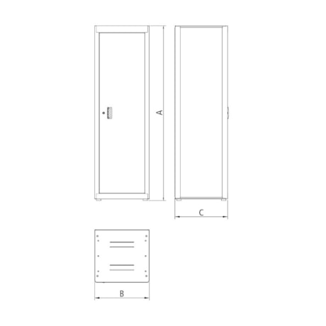 Armário para Ferramentas com 1 Porta 44955012 TRAMONTINA PRO-001cec69-3927-49b9-9d04-9ac3c40d3d42