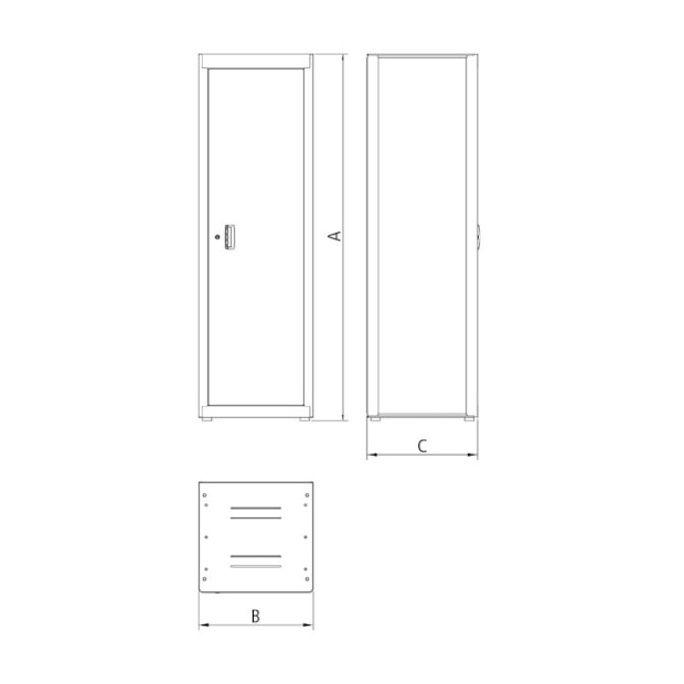 Armário para Ferramentas com 1 Porta 44955012 TRAMONTINA PRO-a2eeb8d6-4110-452c-a33f-b509c48ba57a