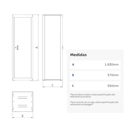 Armário para Ferramentas com 1 Porta e 29 Caixas BIN Azul 44955/211 TRAMONTINA PRO-31c080bc-9340-48a2-9c06-eb88762184c5