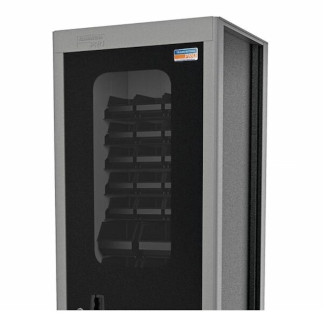 Armário para Ferramentas com 1 Porta Visor Acrílico e 29 Caixas Bin Cinza 44955/421 TRAMONTINA PRO-2c14de66-a710-4066-81bc-ced7240c4980