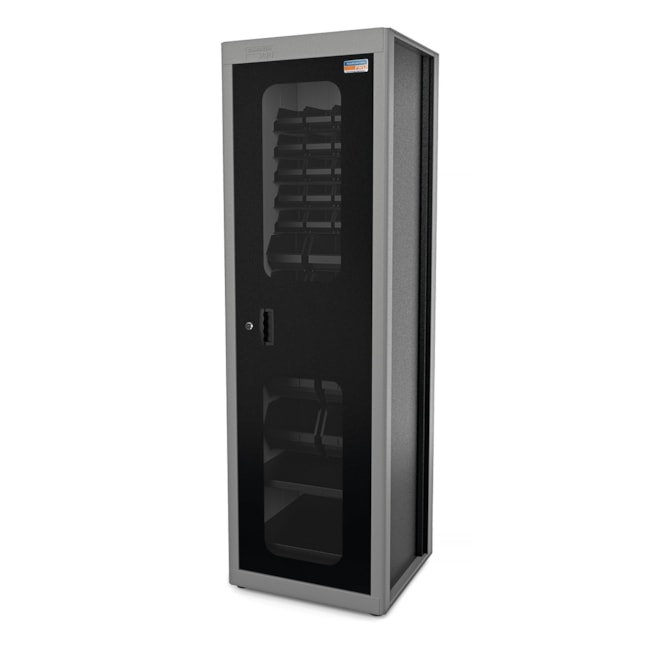 Armário para Ferramentas com 1 Porta Visor Acrílico e 29 Caixas Bin Cinza 44955/421 TRAMONTINA PRO-262aed1a-3702-4a49-9d9c-70eeea14d91b