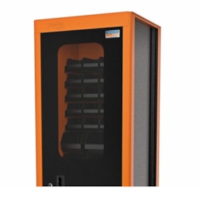 Armário para Ferramentas com 1 Porta Visor Acrílico e 29 Caixas Bin Laranja 44955/021 TRAMONTINA PRO