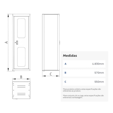 Armário para Ferramentas com 1 Porta Visor Acrílico e 29 Caixas Bin Laranja 44955/021 TRAMONTINA PRO-a746bf95-54a4-4ef2-a1bc-283fc806d96c