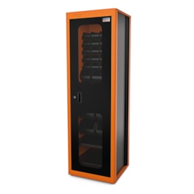 Armário para Ferramentas com 1 Porta Visor Acrílico e 29 Caixas Bin Laranja 44955/021 TRAMONTINA PRO