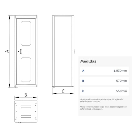 Armário para Ferramentas com 1 Porta Visor Acrílico e 29 Caixas Bin Vermelho 44955/321 TRAMONTINA PRO-fe8b17ea-ee08-419b-94f5-78b49876581e