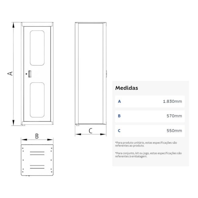Armário para Ferramentas com 1 Porta Visor Acrílico e 29 Caixas Bin Vermelho 44955/321 TRAMONTINA PRO-0c86e8f4-e02e-42bd-bfb2-a4d8475a5324