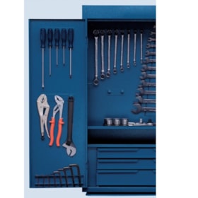 Armário para Ferramentas com 2 Portas 3 Gavetas e 82 Ferramentas 1400GM GEDORE
