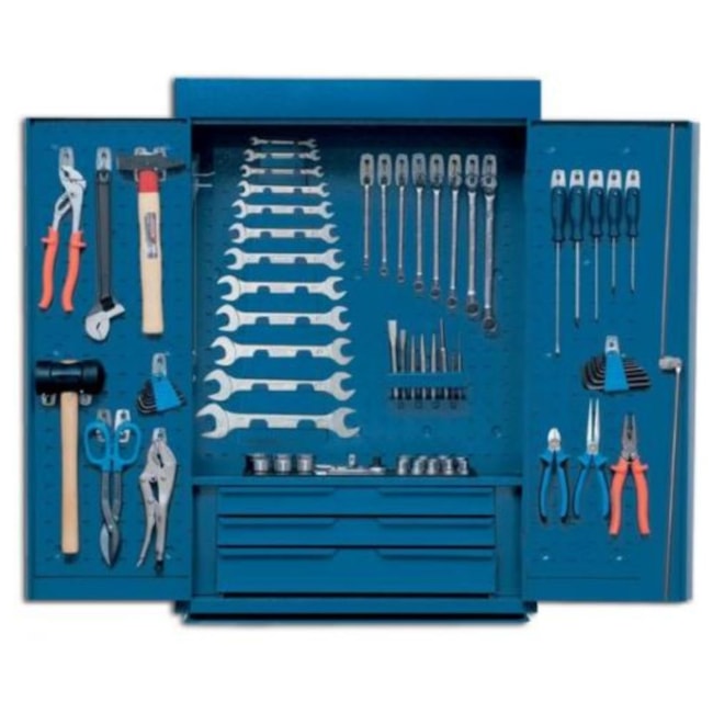 Armário para Ferramentas com 2 Portas 3 Gavetas e 91 Ferramentas 1401 GME GEDORE-d492abe5-1a0c-4565-b42d-5c0c22e8c4c4