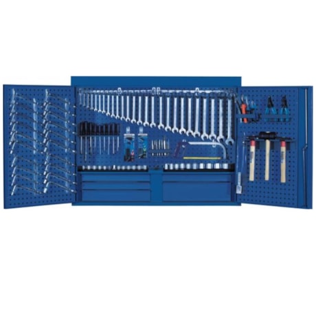 Armário para Ferramentas com 2 Portas e 5 Gavetas com 158 Feramentas 1401L GM GEDORE-60924637-925c-4775-871f-3a9c97f6f249