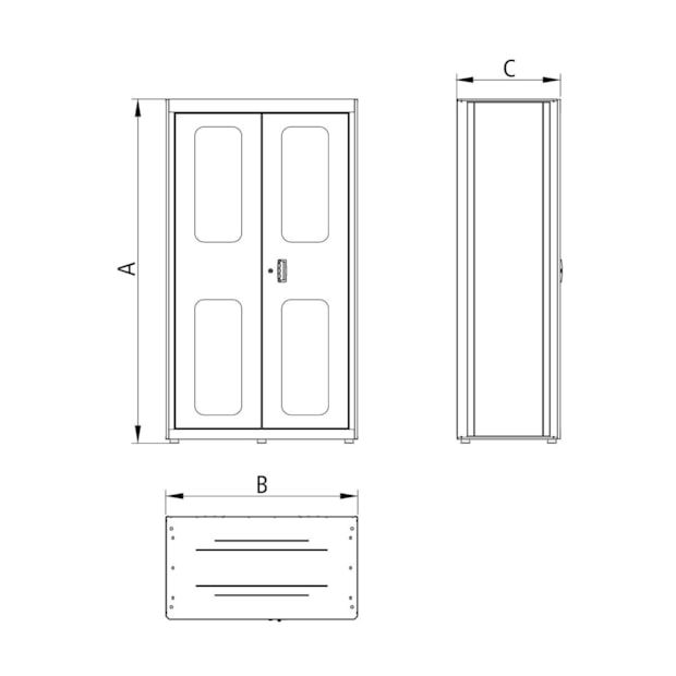 Armário para Ferramentas com 2 Portas e 5 Gavetas Vermelho 44955323 TRAMONTINA PRO-3250ef75-7dde-4bb5-afb4-c03a815e059c