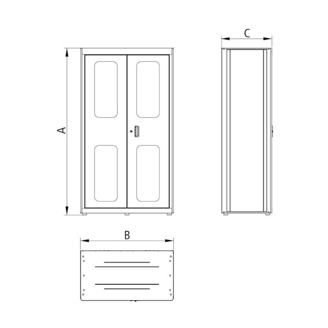 Armário para Ferramentas com 2 Portas e 5 Gavetas Vermelho 44955323 TRAMONTINA PRO-7d10d27c-a439-4e79-b410-67bf7142ec90