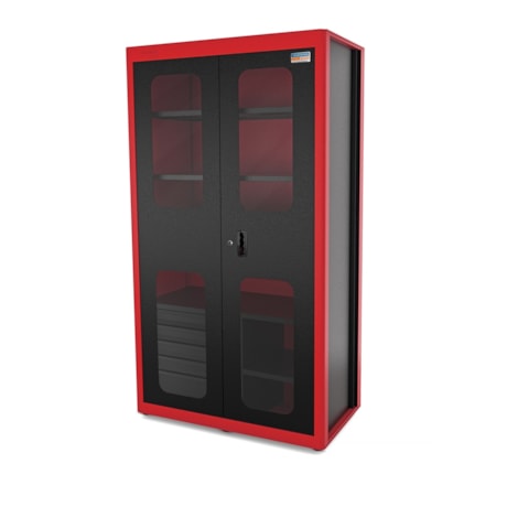 Armário para Ferramentas com 2 Portas e 5 Gavetas Vermelho 44955323 TRAMONTINA PRO