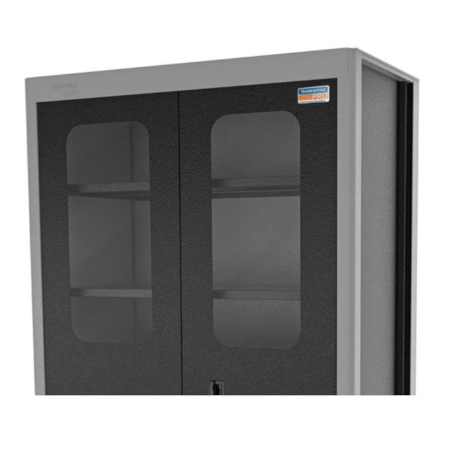 Armário para Ferramentas com 2 Portas e 5 Gavetas Visor Acrílico Cinza 44955/423 TRAMONTINA PRO-12ff34ff-633a-4973-842d-23c18ae4e2c2