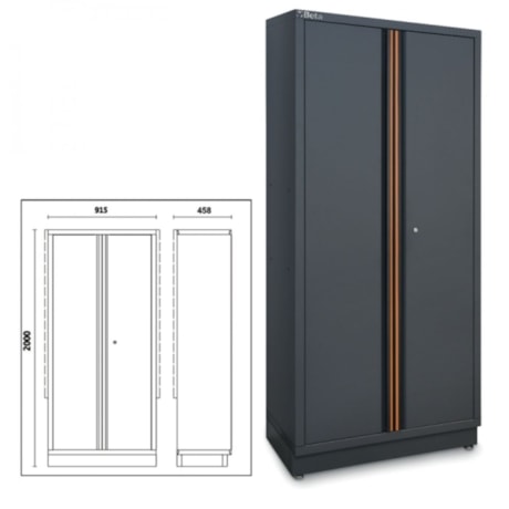 Armário para Ferramentas com 2 Portas para Combinação de Mobiliário C45PRO AS2 BETA-7eef2feb-9c71-4b31-957c-6daea75aa5ab