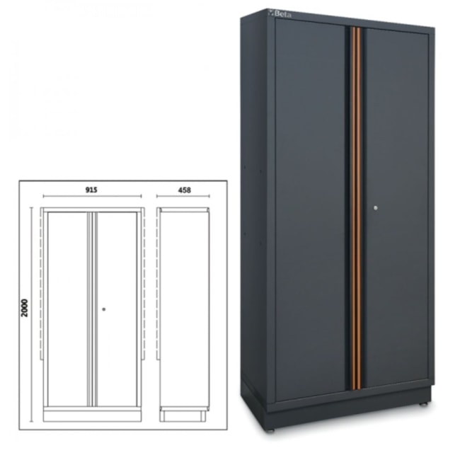 Armário para Ferramentas com 2 Portas para Combinação de Mobiliário C45PRO AS2 BETA-d92a3992-9a5e-44b9-bdac-28bc5b3aacba