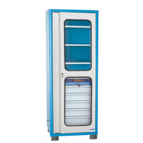 Armário para Ferramentas com 5 Gavetas 2 Bandejas e Porta de Vidro AM-42 MARCON-b8de1490-c9a1-4ef2-a736-c7aed07e57e4