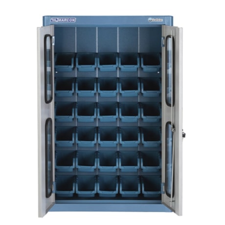 Armário para Ferramentas de 2 Portas com Visores de Vidro com 30 Caixas Número 30 AM-80 MARCON-538971bc-61cc-4d9a-8a59-8bb3c245d483