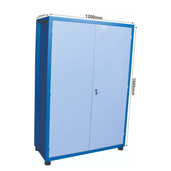 Armário para Ferramentas de 2 Portas e 5 Prateleiras 1200x500x1680mm Azul ARM250-PL FERCAR-a8c05a4f-cba4-47ae-b2dd-60e72959d516