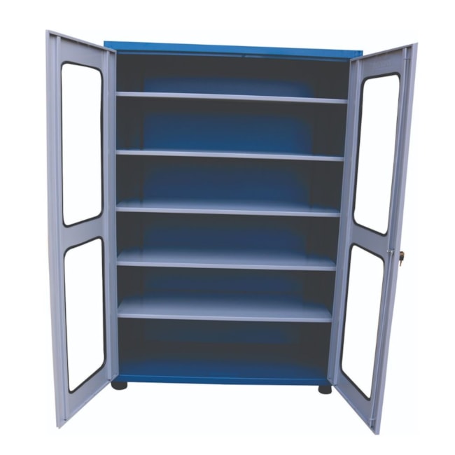 Armário para Ferramentas de 2 Portas Visor de Viro e 5 Prateleiras 1200x500x1680mm Azul ARM250-PV FERCAR-eceaae1a-ad34-4783-a520-0eb8a31c8e0a