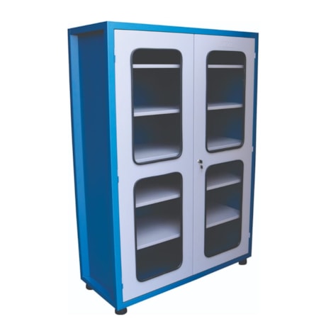 Armário para Ferramentas de 2 Portas Visor de Viro e 5 Prateleiras 1200x500x1680mm Azul ARM250-PV FERCAR-034f5b91-d64b-407e-ba54-465437135a91