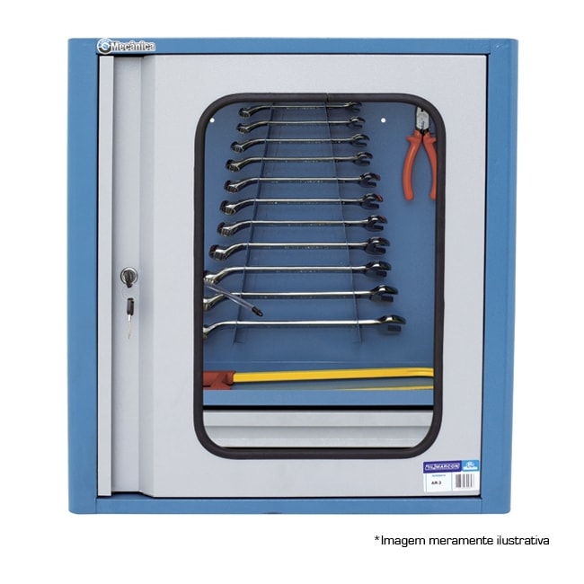 Armário para Ferramentas Hobby 2 Gavetas e Visor de Vidro AR-3 MARCON-83af5898-2b32-431c-9704-606874453952